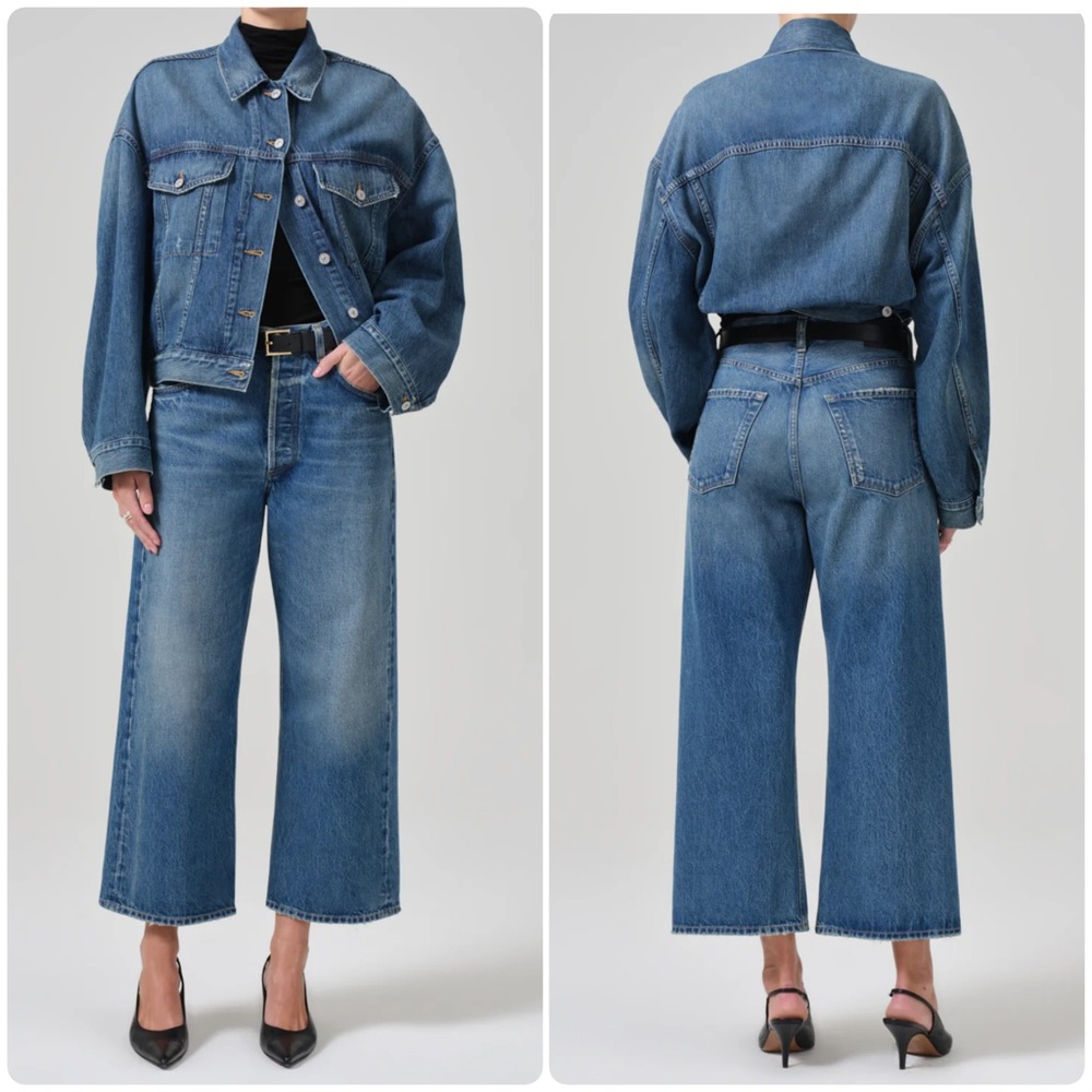 Citizens of Humanity Gaucho Vintage Wide Leg Jean in Oasis Blue Size 27